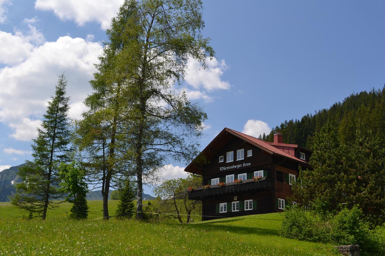 Wuerttemberger Haus - Huette Villa Hirschegg  Buitenkant foto